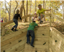 Children on Climbing Wall