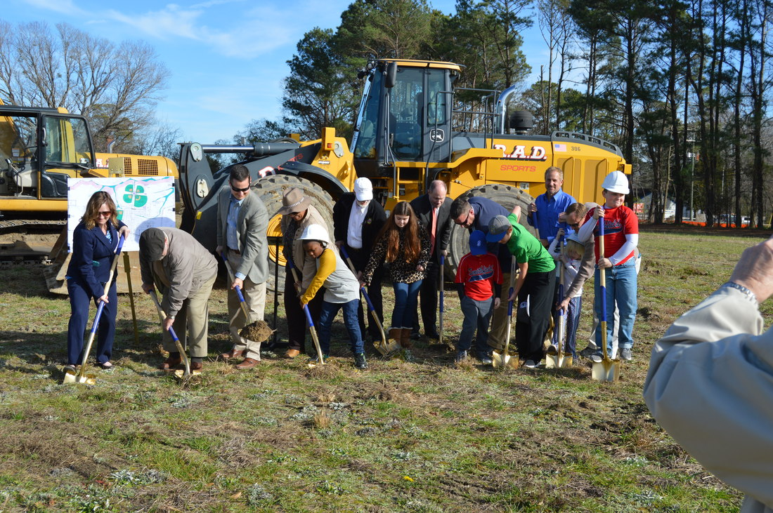 Group with Shovels - Start of Ground Breaking 2